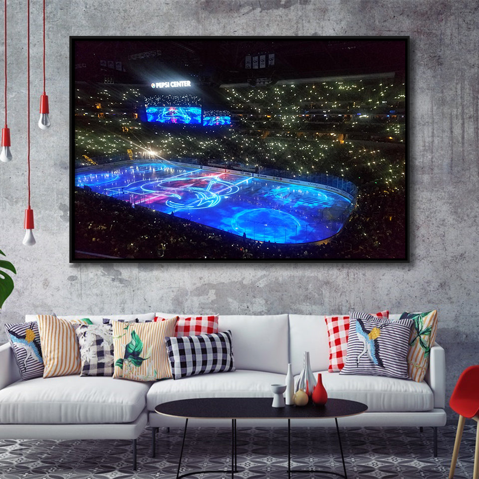 Pepsi Center, Stadium Canvas, Sport Art, Gift for him, Framed Canvas Prints Wall Art Decor, Framed Picture