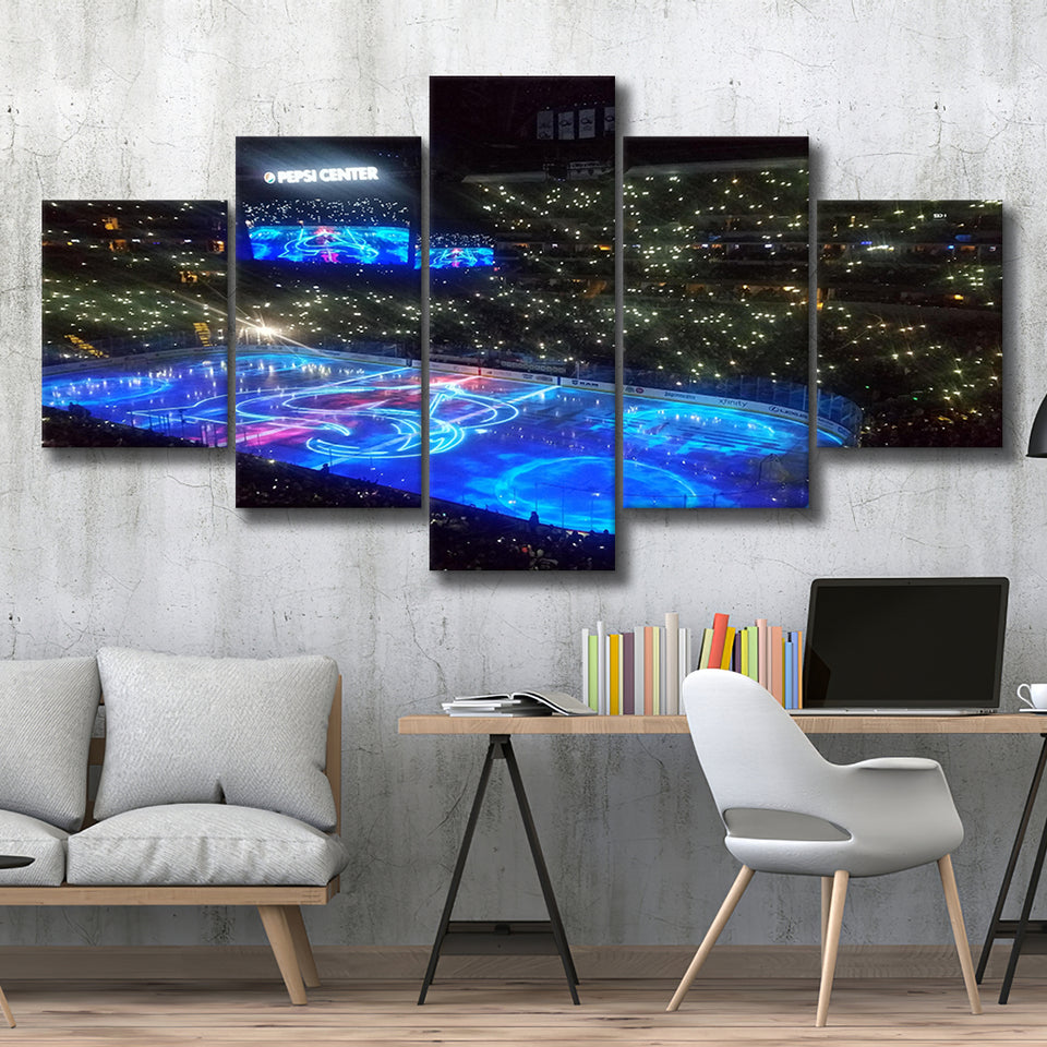 Pepsi Center, Stadium Canvas, Sport Art, Large Canvas, Multi Panels, Canvas Prints Wall Art Decor