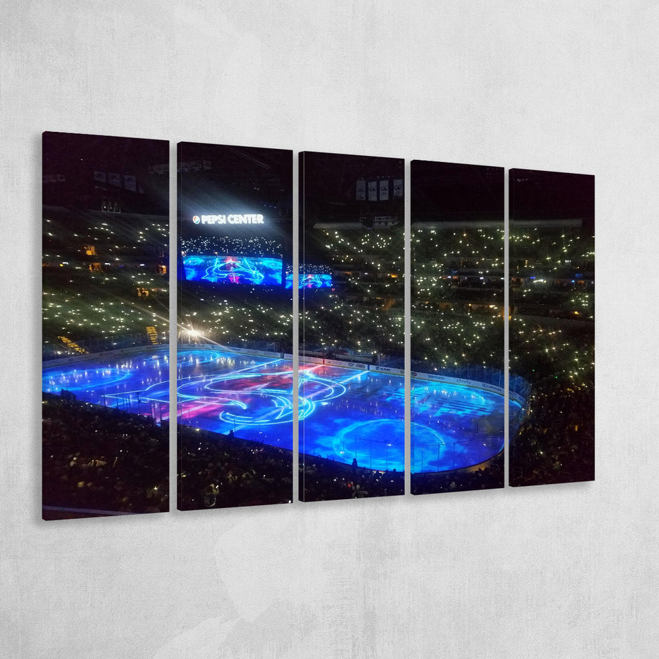 Pepsi Center, Stadium Canvas, Sport Art, Gift for him, Multi Panels B, Canvas Prints Wall Art Decor