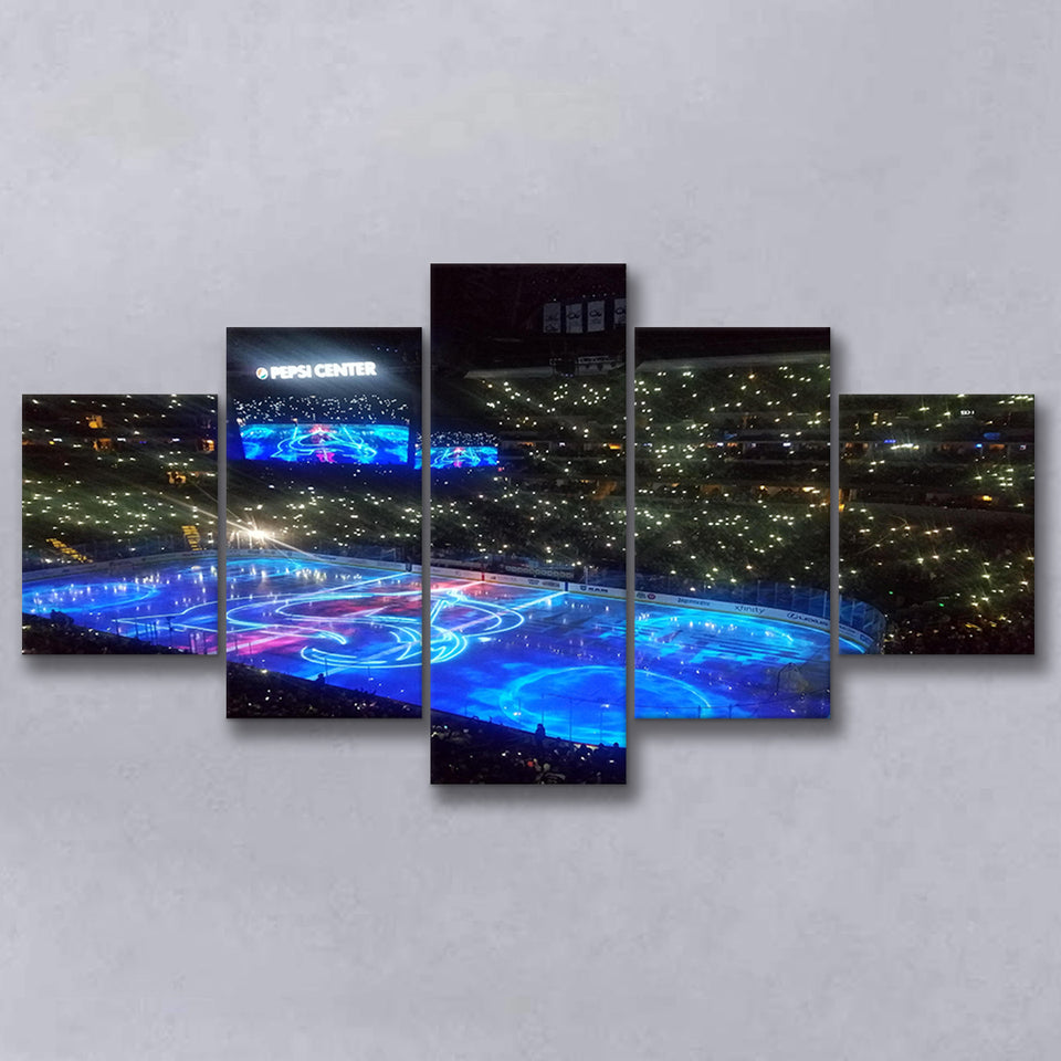 Pepsi Center, Stadium Canvas, Sport Art, Large Canvas, Multi Panels, Canvas Prints Wall Art Decor