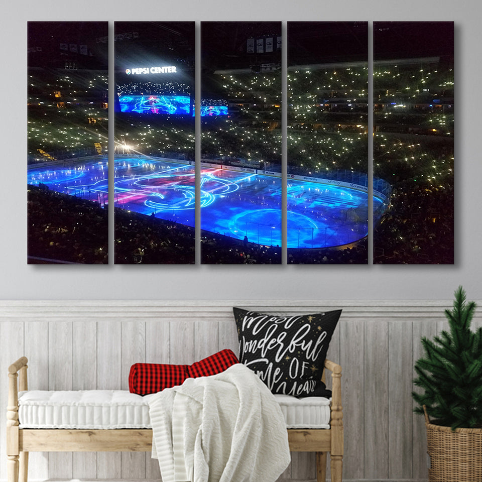 Pepsi Center, Stadium Canvas, Sport Art, Gift for him, Multi Panels B, Canvas Prints Wall Art Decor