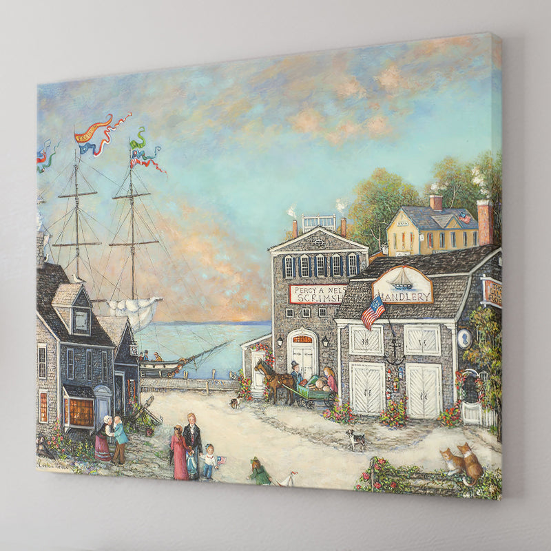 Percy A Nelson Scrimshaw Canvas Wall Art - Canvas Prints, Prints For Sale, Painting Canvas,Canvas On Sale