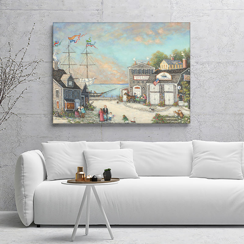 Percy A Nelson Scrimshaw Canvas Wall Art - Canvas Prints, Prints For Sale, Painting Canvas,Canvas On Sale
