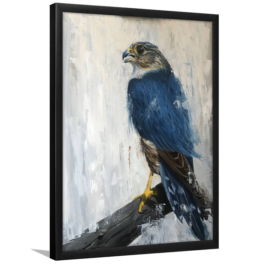 Peregrine Falcon Painting Style Framed Art Prints Wall Decor, Framed Picture, Large Picture