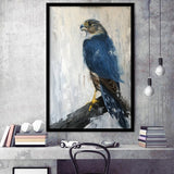 Peregrine Falcon Painting Style Framed Art Prints Wall Decor, Framed Picture, Large Picture