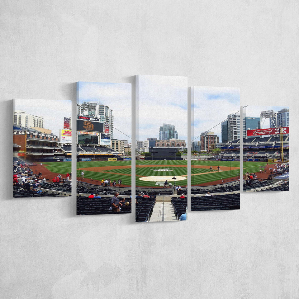 Petco Park Stadium Canvas Prints San Diego Padres Wall Art,Multi Panels,Sport Stadium Art Prints, Fan Gift