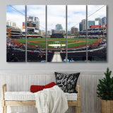 Petco Park Stadium Canvas Prints San Diego Padres Wall Art,Multi Panels B,Sport Stadium Art Prints, Fan Gift