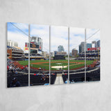 Petco Park Stadium Canvas Prints San Diego Padres Wall Art,Multi Panels B,Sport Stadium Art Prints, Fan Gift
