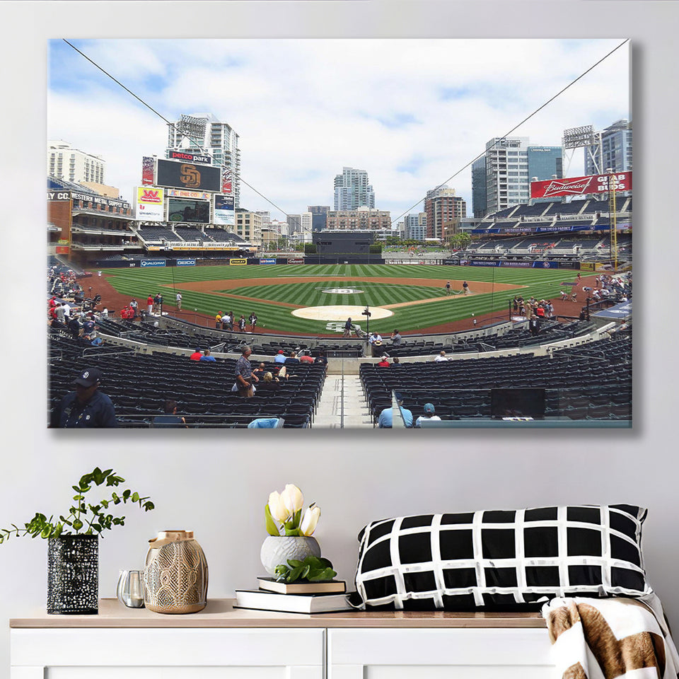 Petco Park Stadium Canvas Prints San Diego Padres Wall Art,Sport Stadium Art Prints, Fan Gift, Wall Decor