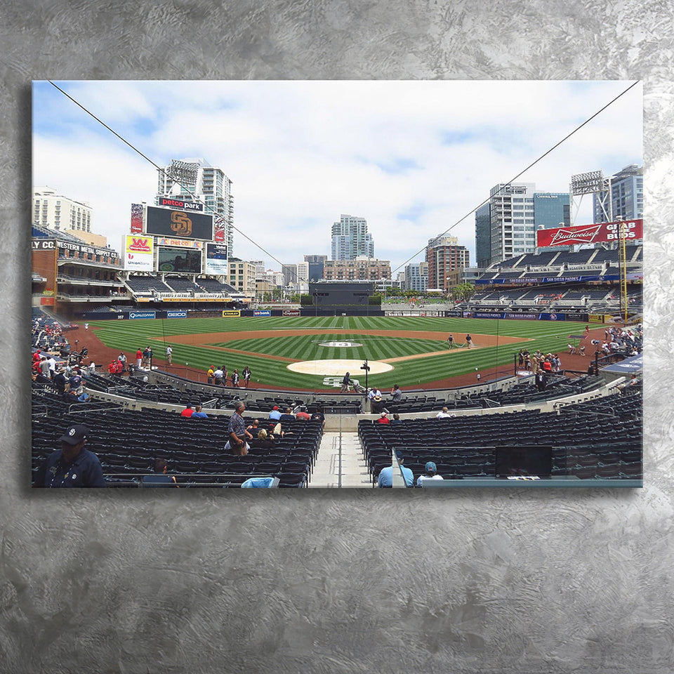Petco Park Stadium Canvas Prints San Diego Padres Wall Art,Sport Stadium Art Prints, Fan Gift, Wall Decor