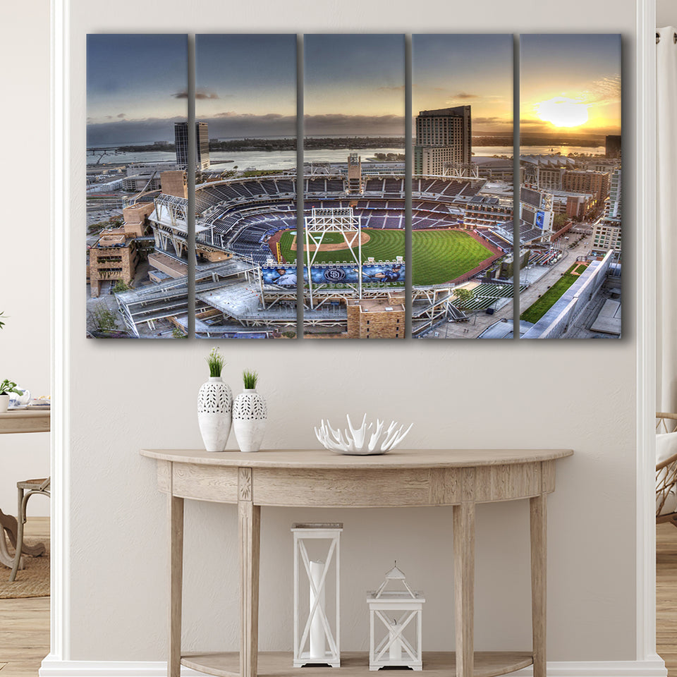 Petco Park San Diego California, Stadium Canvas, Sport Art, Gift for him, Multi Panels B, Canvas Prints Wall Art Decor