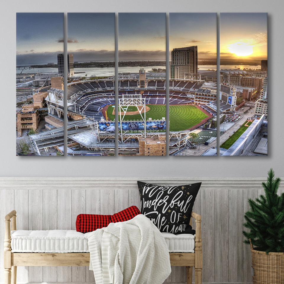 Petco Park San Diego California, Stadium Canvas, Sport Art, Gift for him, Multi Panels B, Canvas Prints Wall Art Decor