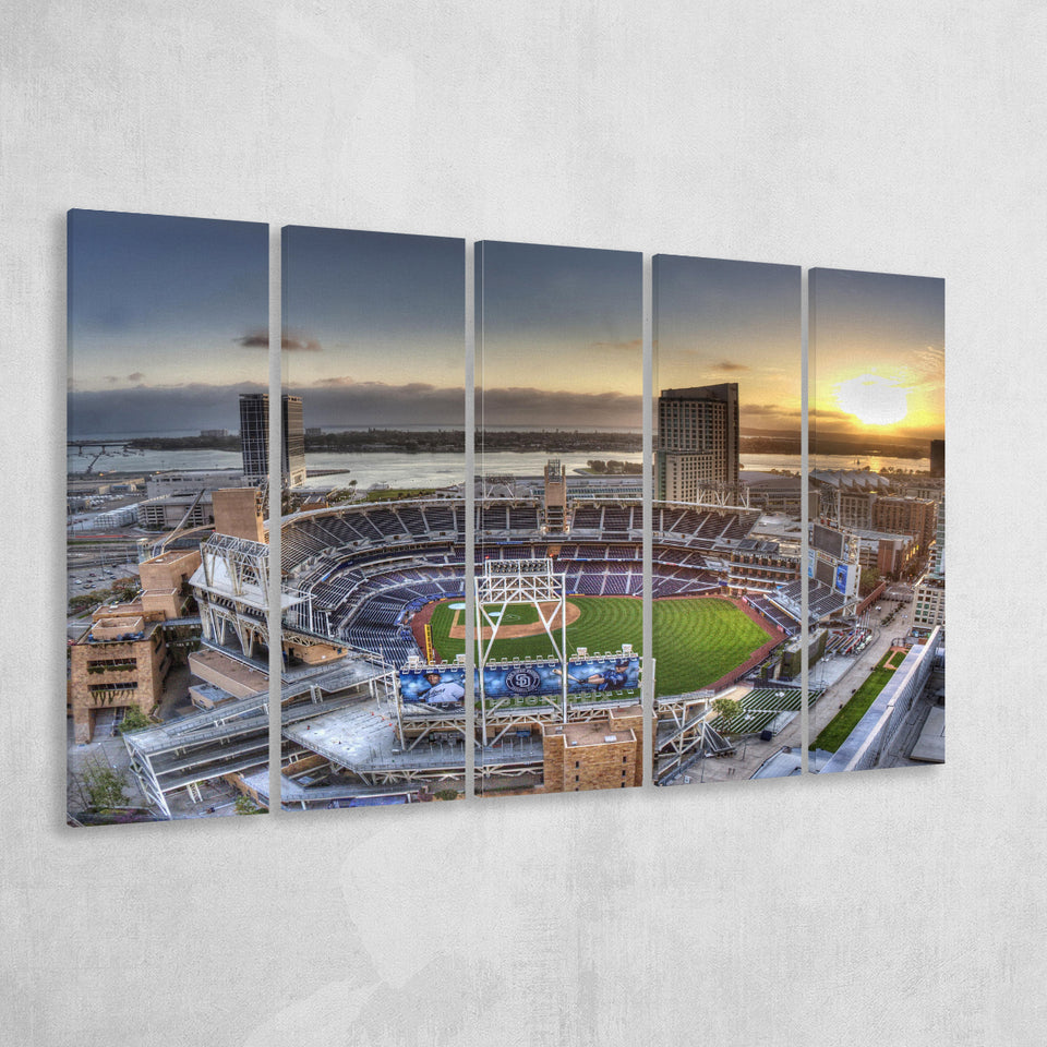 Petco Park San Diego California, Stadium Canvas, Sport Art, Gift for him, Multi Panels B, Canvas Prints Wall Art Decor
