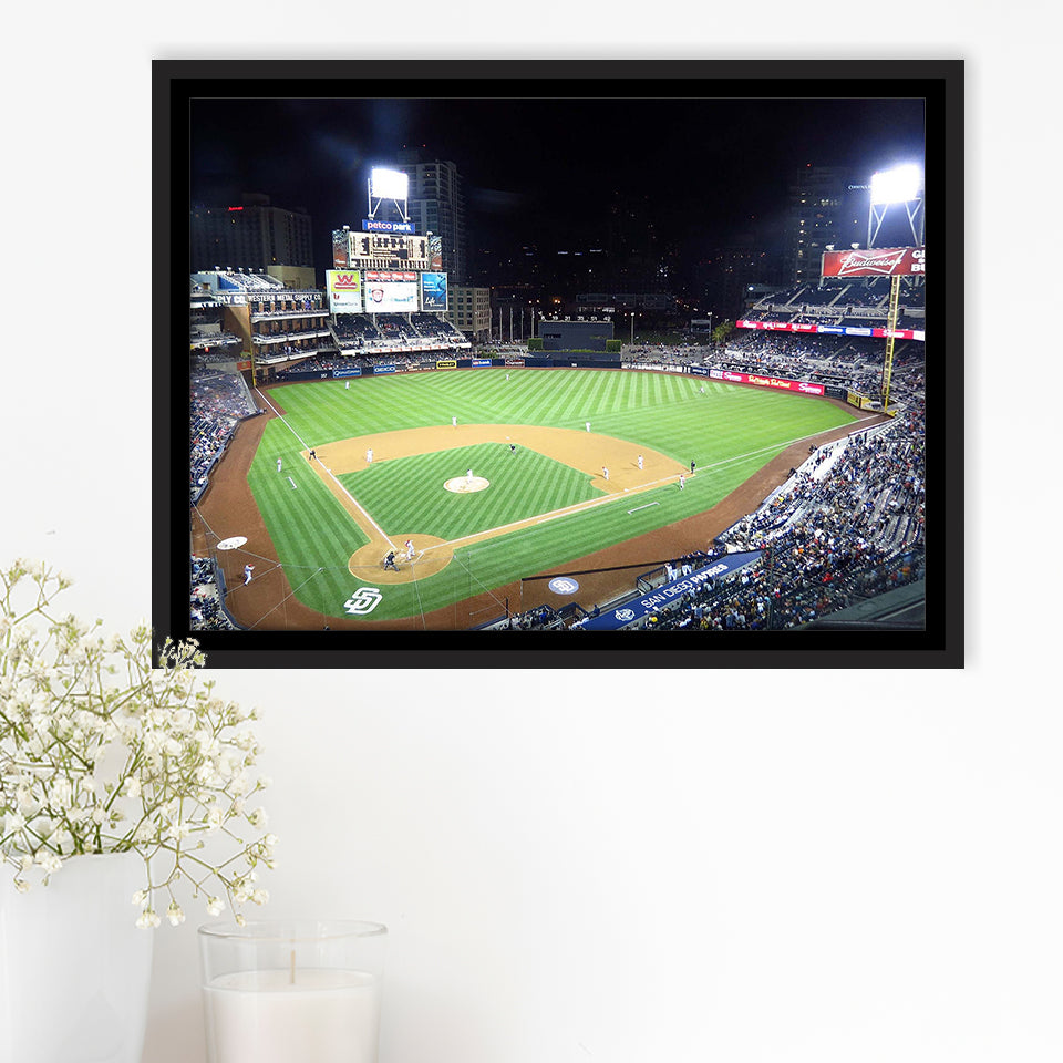 Petco Park Stadium Framed Canvas Prints San Diego Padres Stadium,Sport Stadium Art Prints, Fan Gift