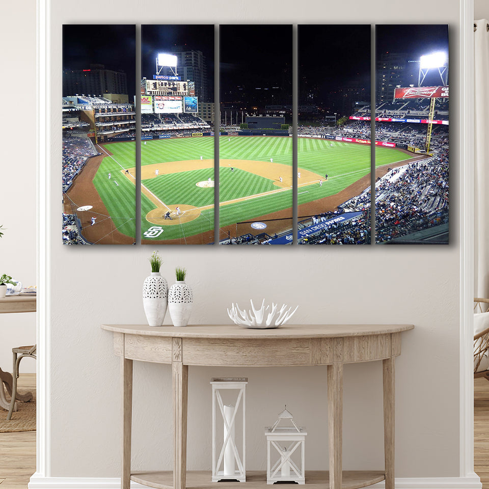 Petco Park Stadium Canvas Prints San Diego Padres Stadium,Multi Panels B,Sport Stadium Art Prints, Fan Gift