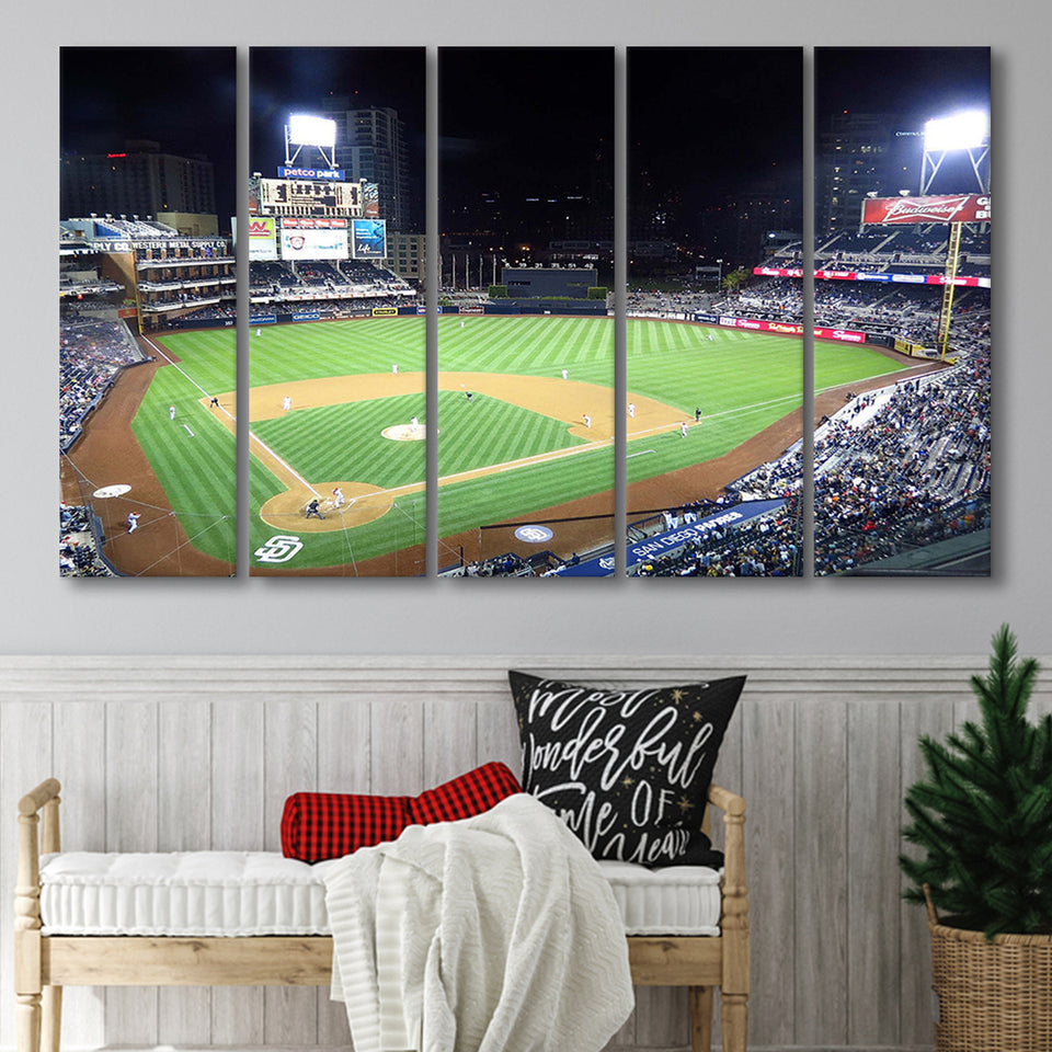 Petco Park Stadium Canvas Prints San Diego Padres Stadium,Multi Panels B,Sport Stadium Art Prints, Fan Gift