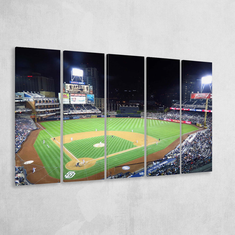 Petco Park Stadium Canvas Prints San Diego Padres Stadium,Multi Panels B,Sport Stadium Art Prints, Fan Gift