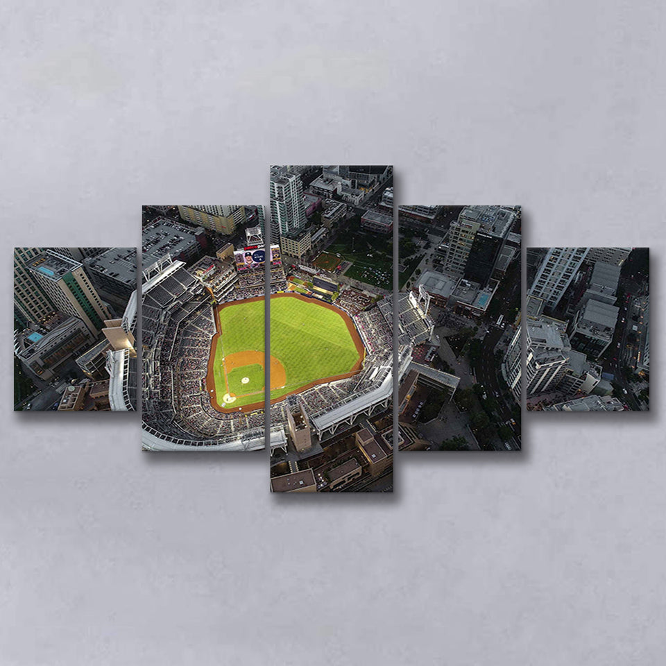 Petco Park Stadium Canvas Prints San Diego Padres Wall Art,Multi Panels,Sport Stadium Art Prints, Fan Gift