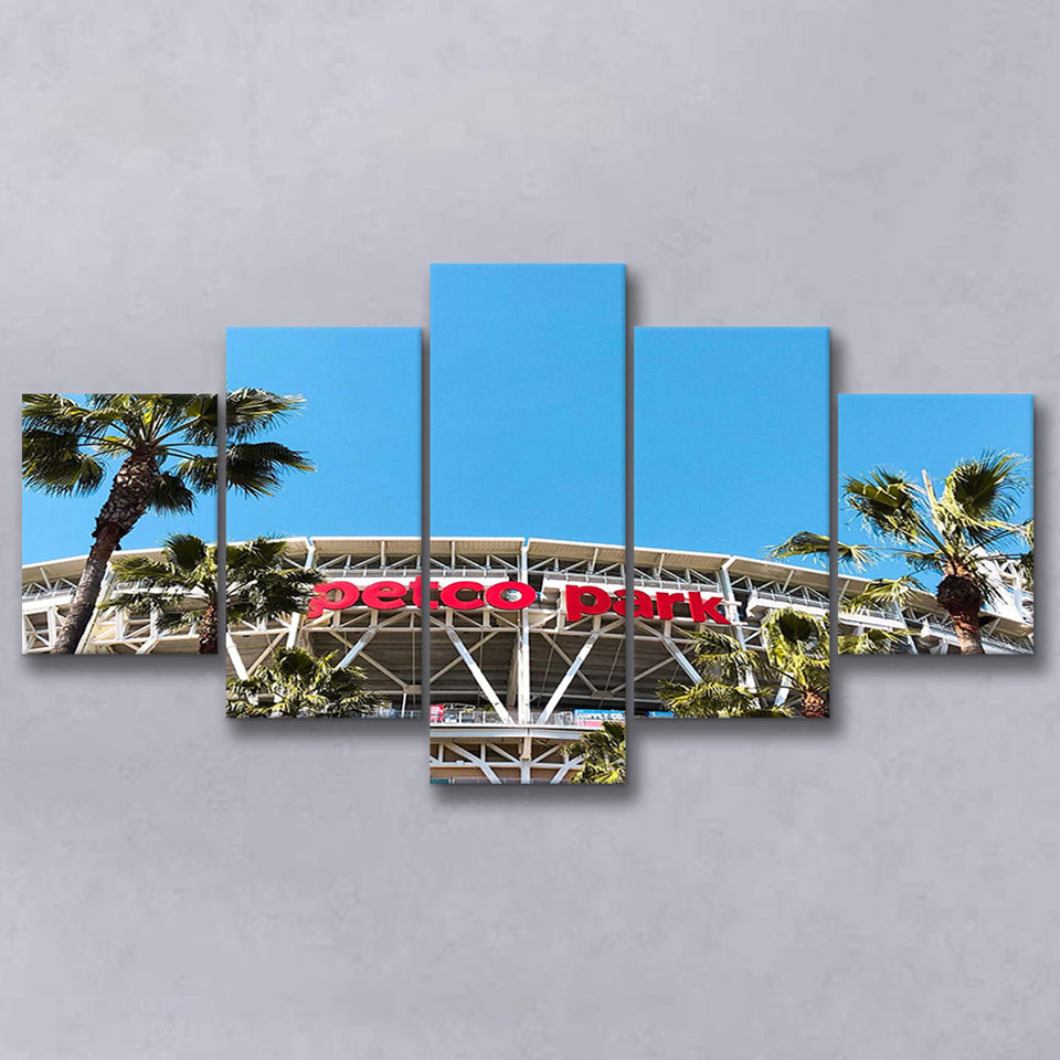 Petco Park Stadium Canvas Prints San Diego Padres,Multi Panels,Sport Stadium Art Prints, Fan Gift