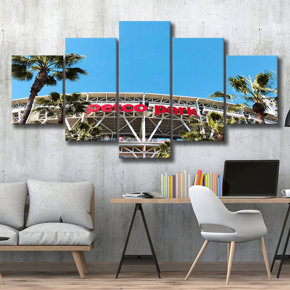 Petco Park Stadium Canvas Prints San Diego Padres,Multi Panels,Sport Stadium Art Prints, Fan Gift