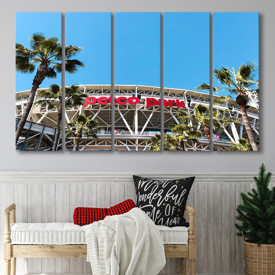 Petco Park Stadium Canvas Prints San Diego Padres,Multi Panels B,Sport Stadium Art Prints, Fan Gift