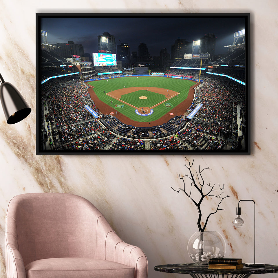 Petco Park, Stadium Canvas, Sport Art, Gift for him, Framed Canvas Prints Wall Art Decor, Framed Picture