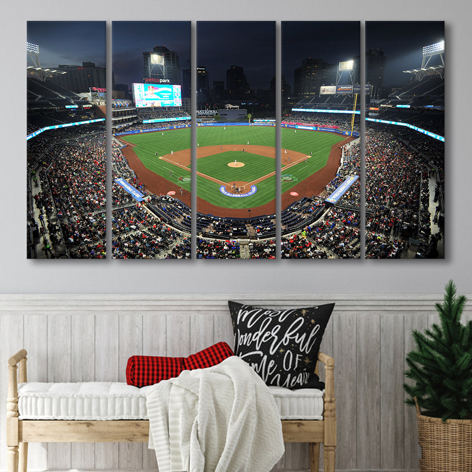 Petco Park, Stadium Canvas, Sport Art, Gift for him, Multi Panels B, Canvas Prints Wall Art Decor
