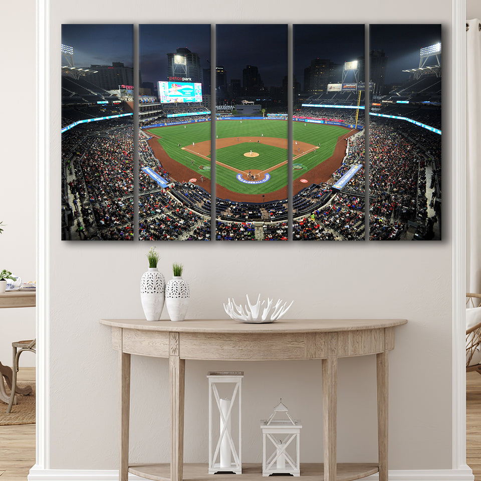 Petco Park, Stadium Canvas, Sport Art, Gift for him, Multi Panels B, Canvas Prints Wall Art Decor