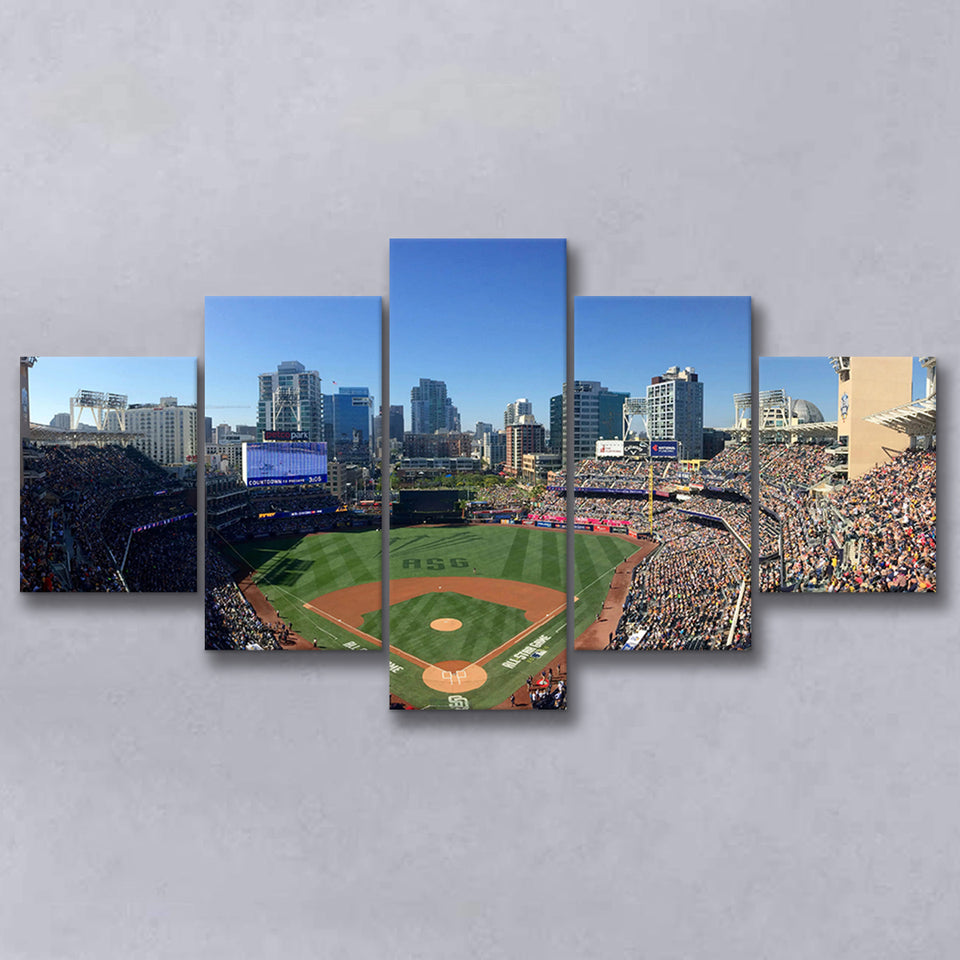 Petco Park in San Diego, Stadium Canvas, Sport Art, Large Canvas, Multi Panels, Canvas Prints Wall Art Decor