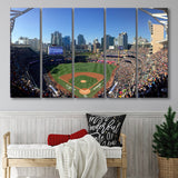 Petco Park in San Diego, Stadium Canvas, Sport Art, Gift for him, Multi Panels B, Canvas Prints Wall Art Decor