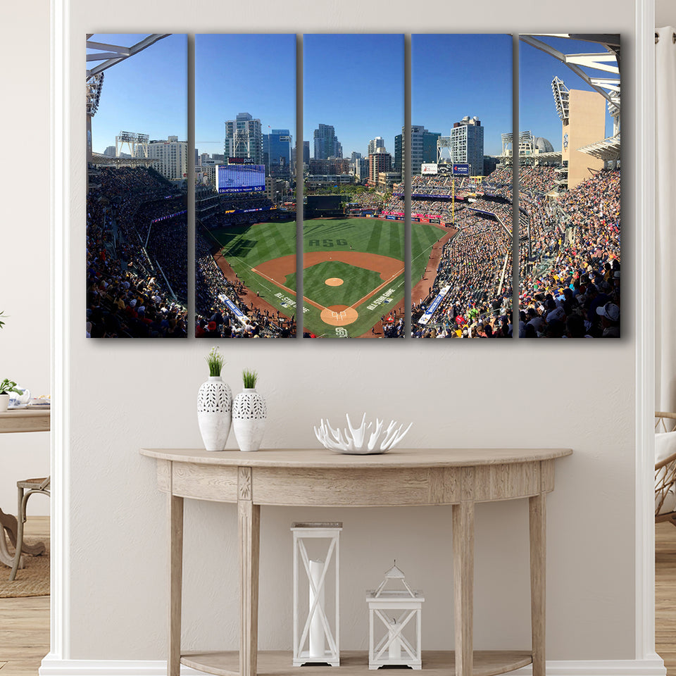 Petco Park in San Diego, Stadium Canvas, Sport Art, Gift for him, Multi Panels B, Canvas Prints Wall Art Decor