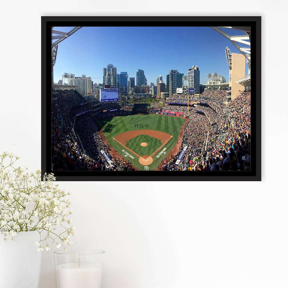 Petco Park in San Diego, Stadium Canvas, Sport Art, Gift for him, Framed Canvas Prints Wall Art Decor, Framed Picture