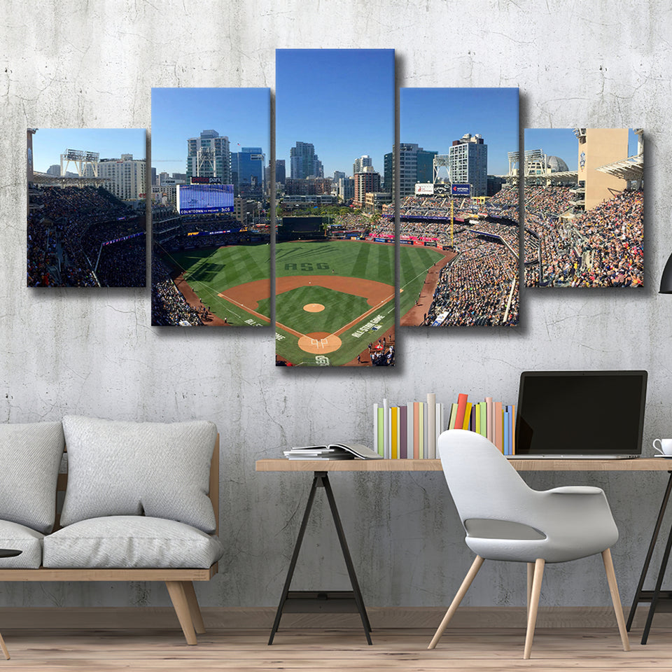 Petco Park in San Diego, Stadium Canvas, Sport Art, Large Canvas, Multi Panels, Canvas Prints Wall Art Decor