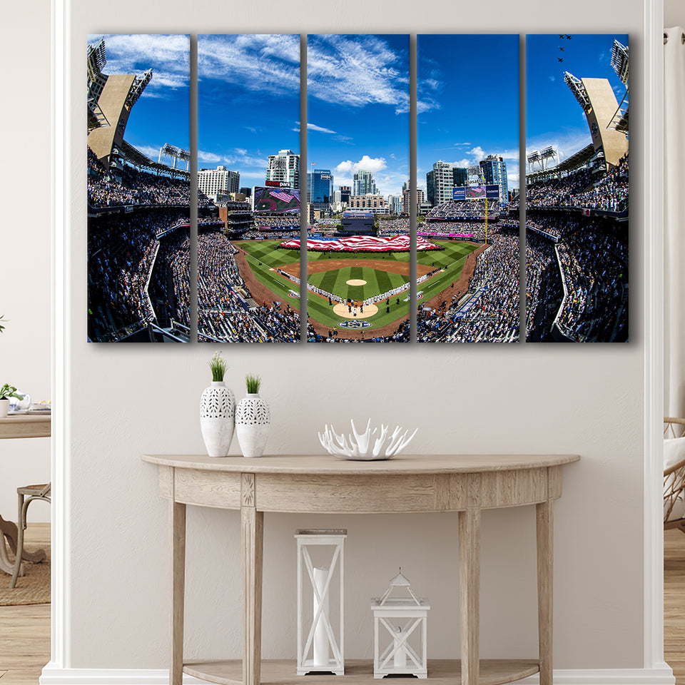 Petco park San Diego Stadium, Stadium Canvas, Sport Art, Gift for him, Multi Panels B, Canvas Prints Wall Art Decor