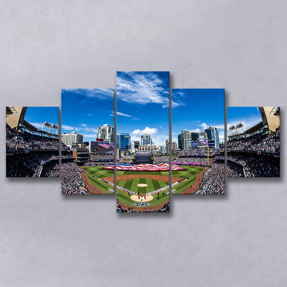 Petco park San Diego Stadium, Stadium Canvas, Sport Art, Large Canvas, Multi Panels, Canvas Prints Wall Art Decor