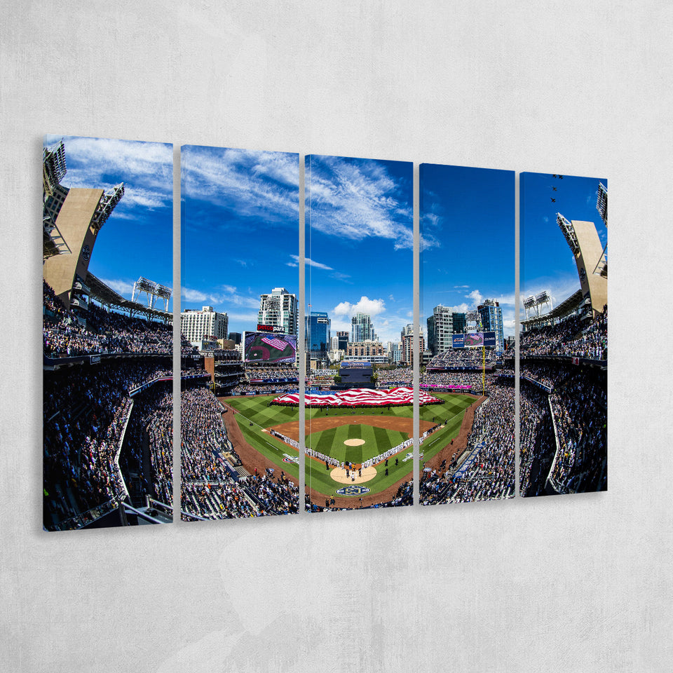 Petco park San Diego Stadium, Stadium Canvas, Sport Art, Gift for him, Multi Panels B, Canvas Prints Wall Art Decor