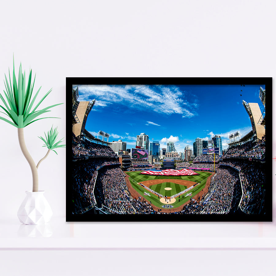Petco Park San Diego Stadium Framed Art Prints Wall Decor - Painting Prints, Wall Art, Framed Picture, Black Frame