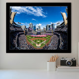 Petco Park San Diego Stadium Framed Art Prints Wall Decor - Painting Prints, Wall Art, Framed Picture, Black Frame