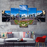 Petco Park San Diego Stadium 5 Pieces Canvas Prints Wall Art - Painting Canvas, Multi Panel, Wall Decor, Canvas Art