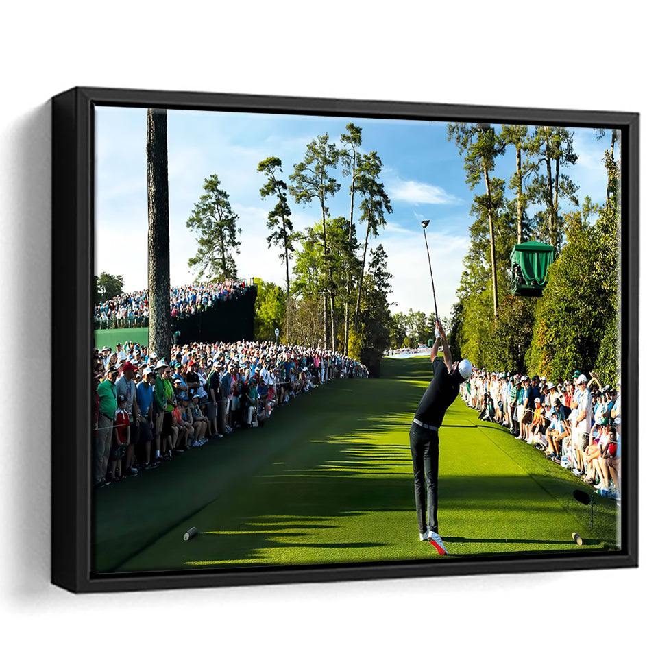 Pga Masters Tournament Augusta Framed Canvas Prints Wall Art - Painting Canvas, Floating Frame, Wall Decor