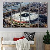 Pge Narodowy Stadium, Stadium Canvas, Sport Art, Gift for him,100 Multi Panels B, Canvas Prints Wall Art Decor
