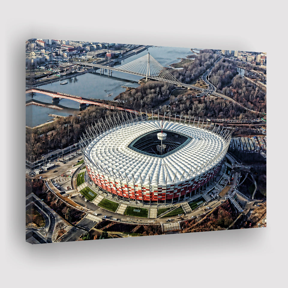 Pge Narodowy Stadium, Stadium Canvas, Sport Art, Gift for him,V1 Fan Gift, Canvas Prints Wall Art Decor