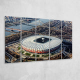 Pge Narodowy Stadium, Stadium Canvas, Sport Art, Gift for him,100 Multi Panels B, Canvas Prints Wall Art Decor