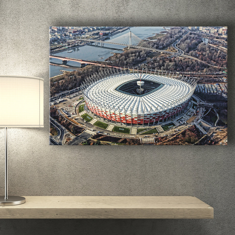 Pge Narodowy Stadium, Stadium Canvas, Sport Art, Gift for him,V1 Fan Gift, Canvas Prints Wall Art Decor
