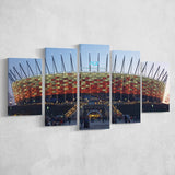 Pge Narodowy Stadium, Stadium Canvas, Sport Art, Large Canvas, Multi Panels, Canvas Prints Wall Art Decor