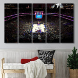 Philadelphia 76ers Stadium Canvas Prints Wells Fargo Center Wall Art,Multi Panels B,Sport Stadium Art Prints, Fan Gift