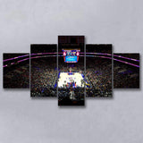Philadelphia 76ers Stadium Canvas Prints Wells Fargo Center Wall Art,Multi Panels,Sport Stadium Art Prints, Fan Gift