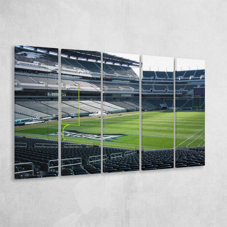 Philadelphia Eagles Stadium Canvas Prints Lincoln Financial Field Stadium Wall,Multi Panels B,Sport Stadium Art Prints, Fan Gift