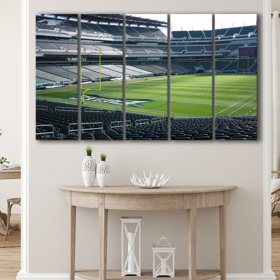 Philadelphia Eagles Stadium Canvas Prints Lincoln Financial Field Stadium Wall,Multi Panels B,Sport Stadium Art Prints, Fan Gift