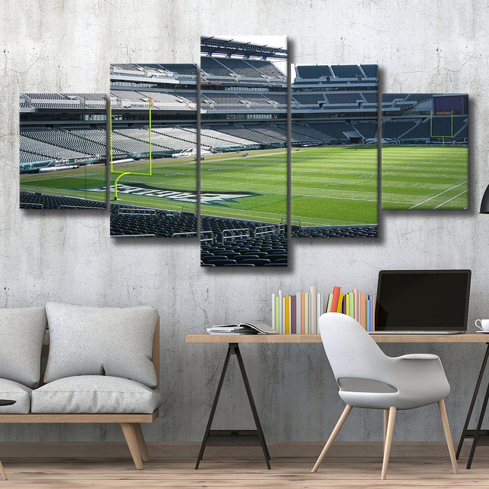 Philadelphia Eagles Stadium Canvas Prints Lincoln Financial Field Stadium Wall,Multi Panels,Sport Stadium Art Prints, Fan Gift
